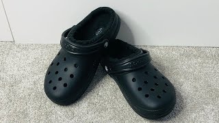 CROCS Classic Lined Clogs in Black