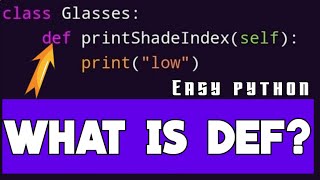 "Master Python Functions: Understanding the def Keyword"