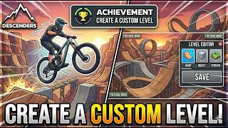 "Create A Custom Level" Achievement In Descenders - The Power Up Audio Amateur Tour.