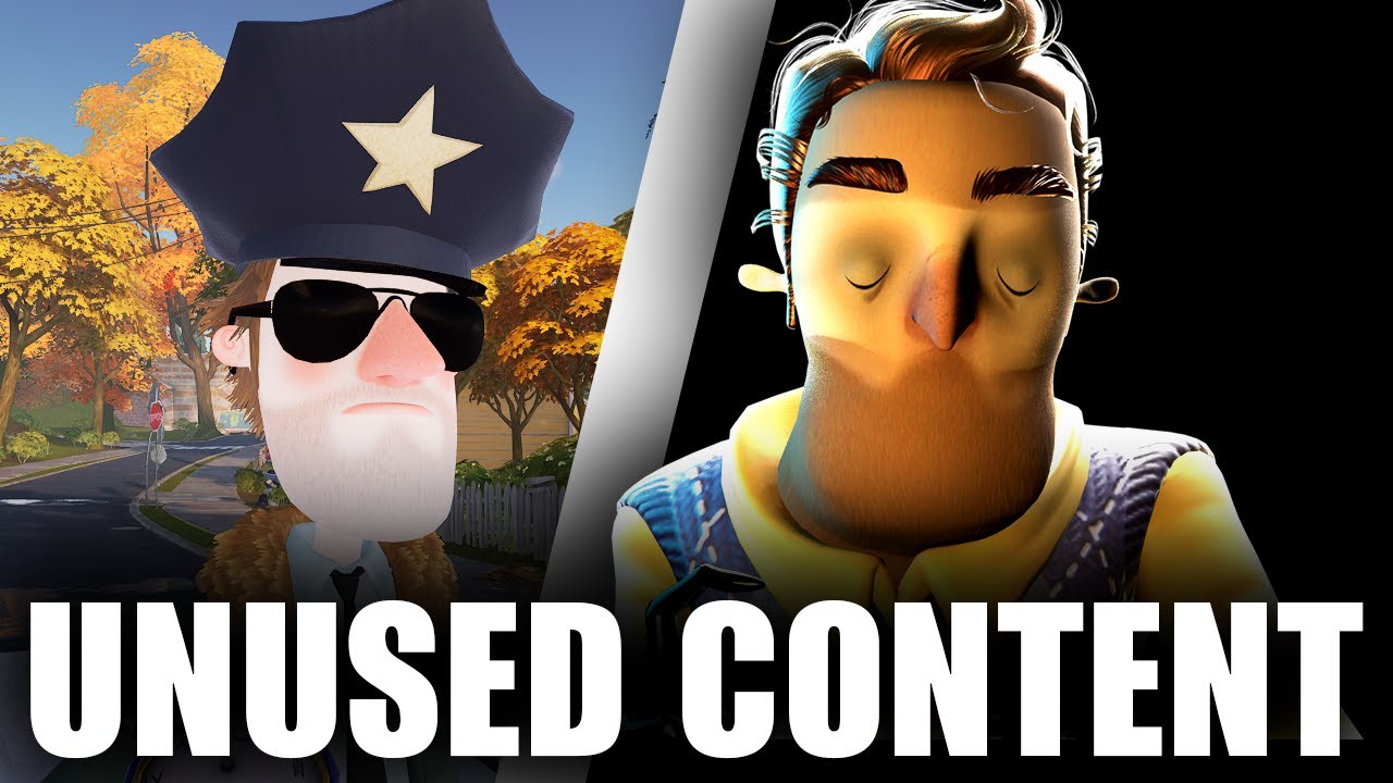 Hello Neighbor 2 Unused CHARACTER CONTENT | Unused Content PART 1