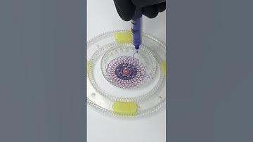ASMR Spirograph Drawing: Satisfying Geomatric Art! #shorts #art #asmr #spirograph # 2025 #usa