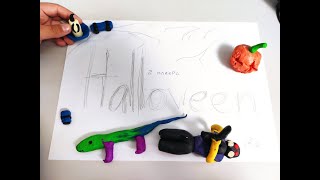 Хэллоуинский обзор // изделия из пластилина на Хэллоуин