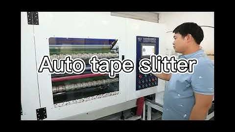 Fully automatic super clear bopp tape slitting machine line with robot