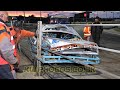 Saloon stockcars  116 diggy smith wallopstraightin 277 jack grandon  yarmouth follow in crash