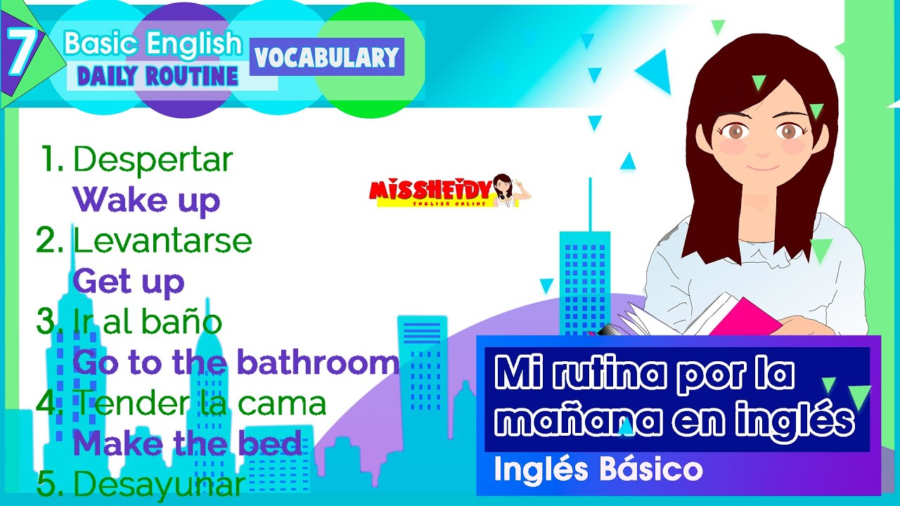 Inglés Básico 7 (daily routine) mi rutina por las mañanas - YouTube