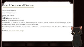 Spell With Me - Detect Poison and Disease