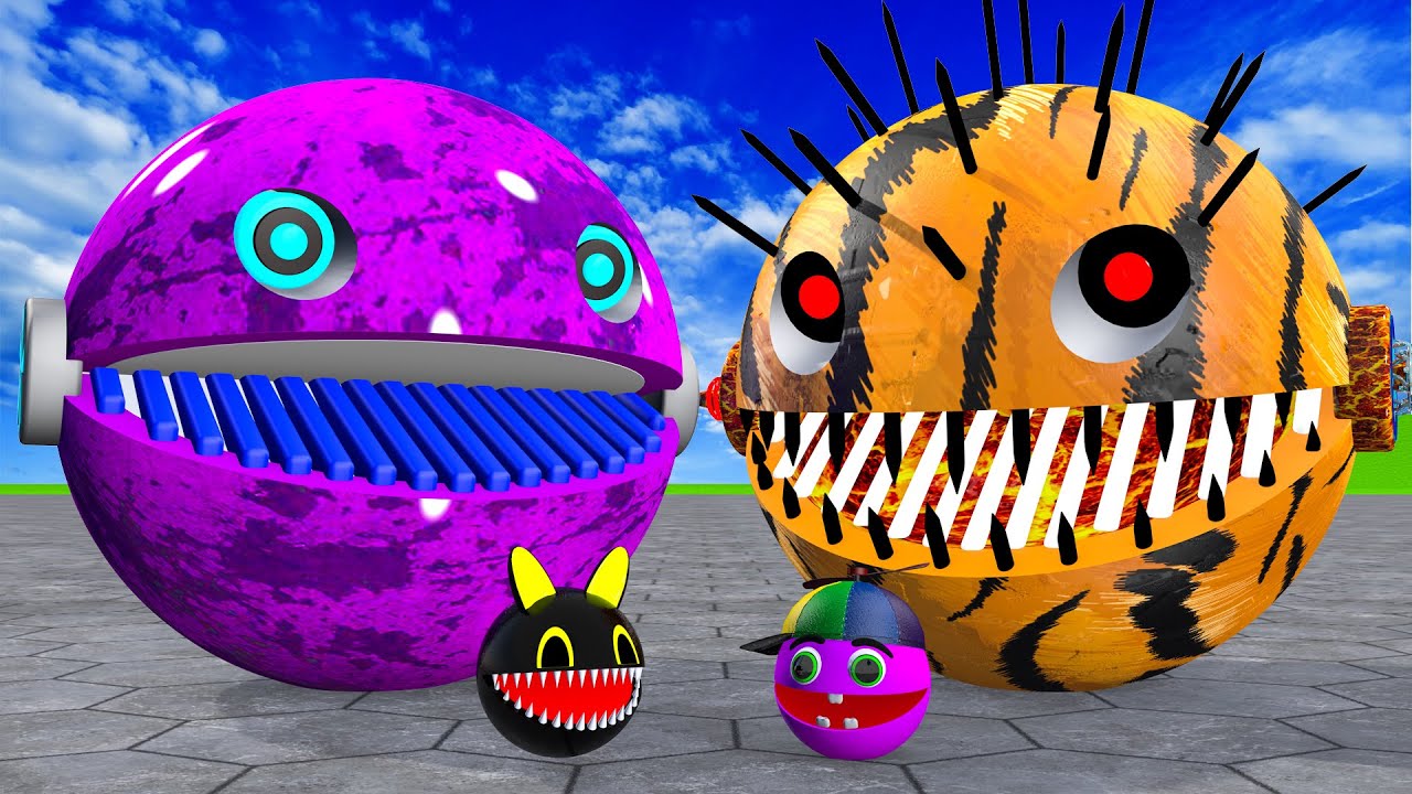 The battle to eliminate MONSTER PACMAN OF ROBOT PACMAN   rescued MS PACMAN #2025