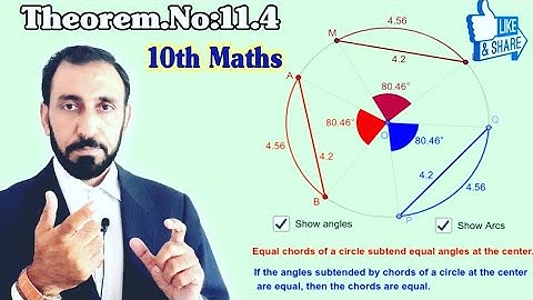 Theorem 11.4 class 10th Maths kpk board