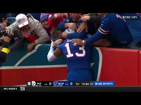 Video Gabe Davis 98 YARD TOUCHDOWN to start the game - youtube