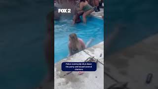 Police apologize for slow response as new video surfaces of wild pool party in Metro Detroit