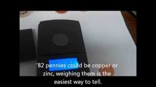 how to tell copper pennies from zinc