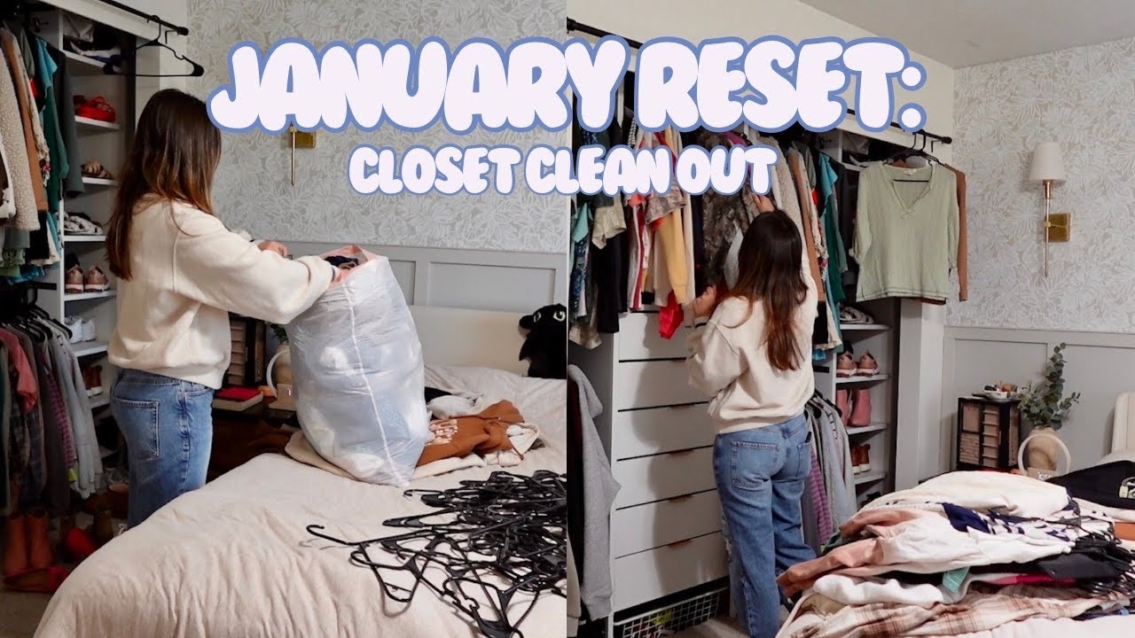 CLOSET CLEAN OUT: Resetting my life part 1 + cleaning out clothes ...