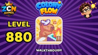 Colony Flow Level 880 Walkthrough | New Update | Full Solution