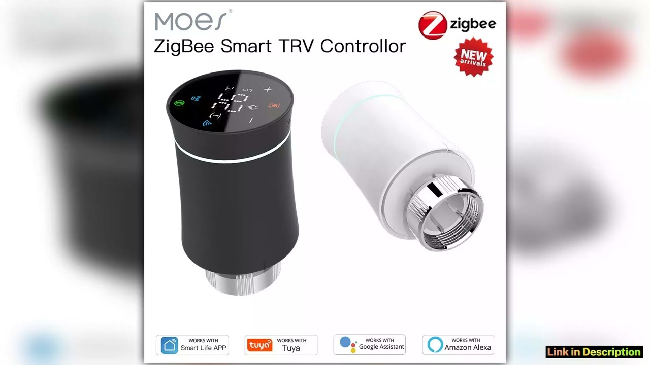 MOES TRV ZigBee 30 Tuya New Radiator Actuator Valve Smart Programmable Thermostat Temperature Heate