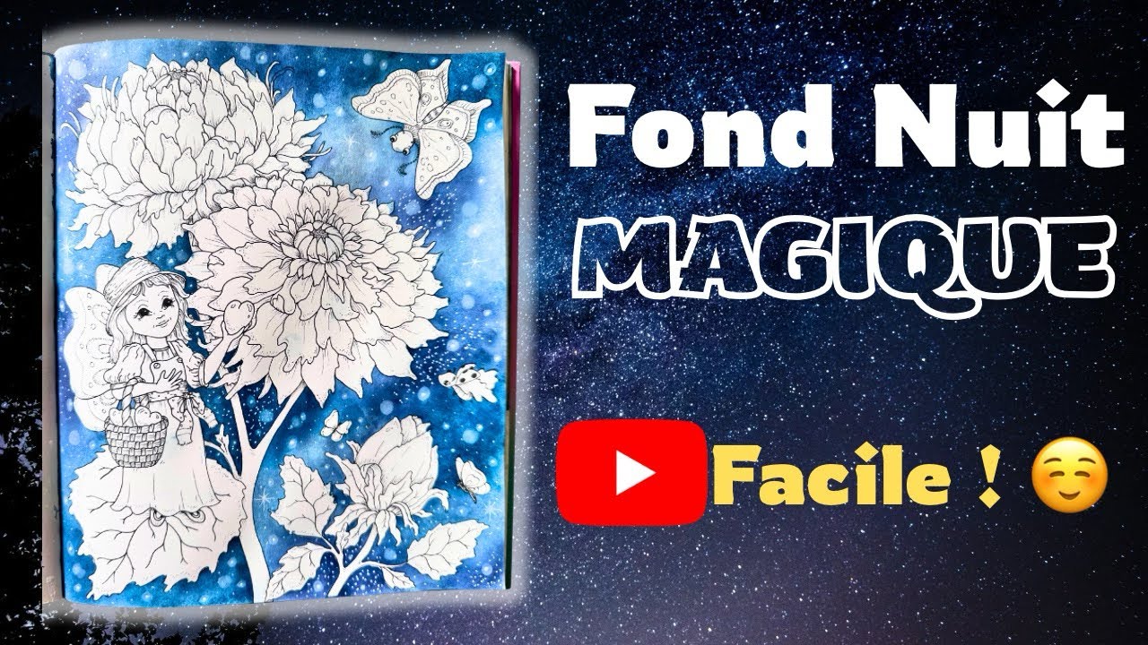 Fond de nuit magique ✨ | Créer un arrière-plan facile aux encres Distress