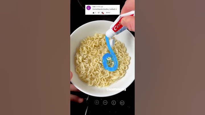 Wait for the noodles to change color! 😳😋
