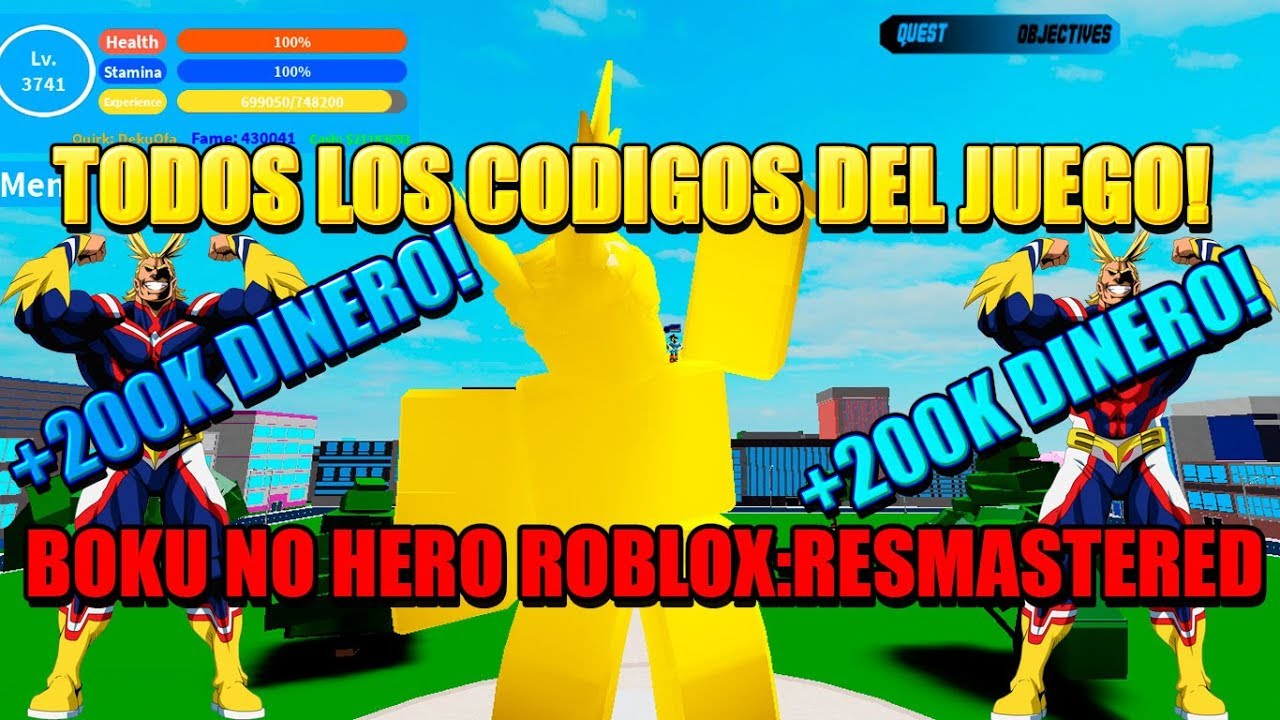 Mi Propio Codigo Todos Los Codigos De Boku No Hero Roblox Resmastered Codigos Youtube - codigos de boku no roblox remastered 2019 junio