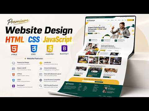 Modern Website Design HTML CSS JavaScript | Finance, Business & Consulting
