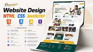 Modern Website Design HTML CSS JavaScript | Finance, Business & Consulting