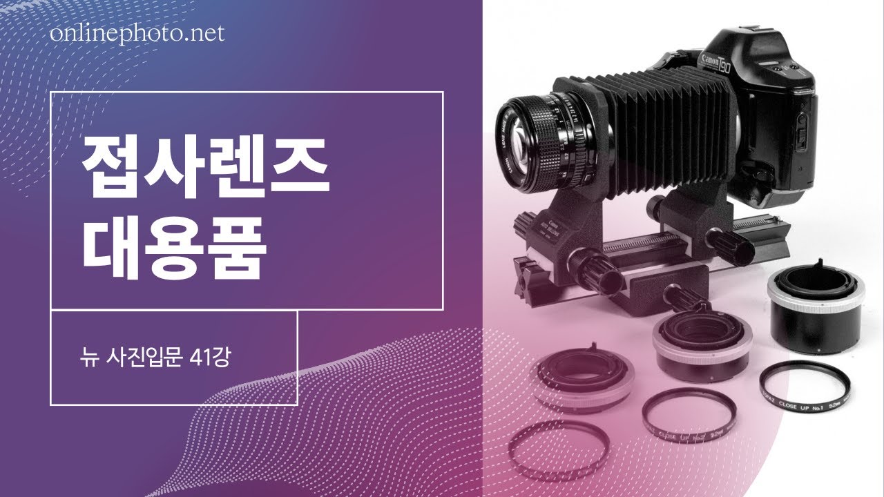 뉴 사진입문 41강 접사렌즈 대신 사용 할 수 있는 장비들