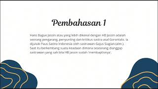 Tugas Bahasa Indonesia membuat video singkat biografi tentang tokoh B. H Jassin.