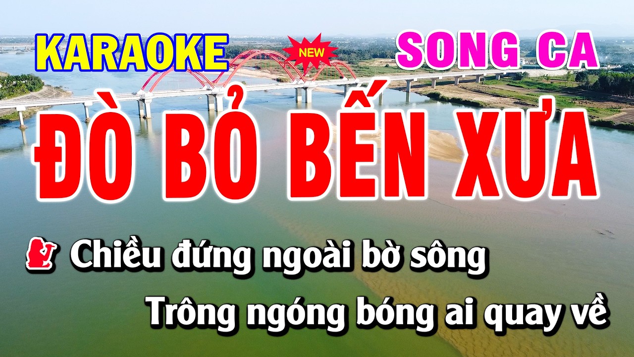 🎤 Đò Bỏ Bến Xưa - Karaoke Song Ca  | Cha Cha Cha 🎶 | Bạch Duy Sơn