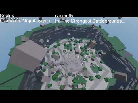 my roblox name and playing sitama battlegrounds (the strongest