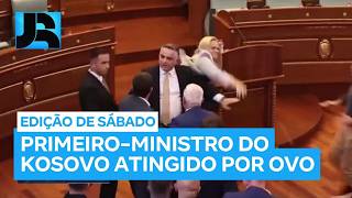 Deputada Atira Ovos Contra Primeiro-Ministro Do Kosovo Durante Sessão No Parlamento