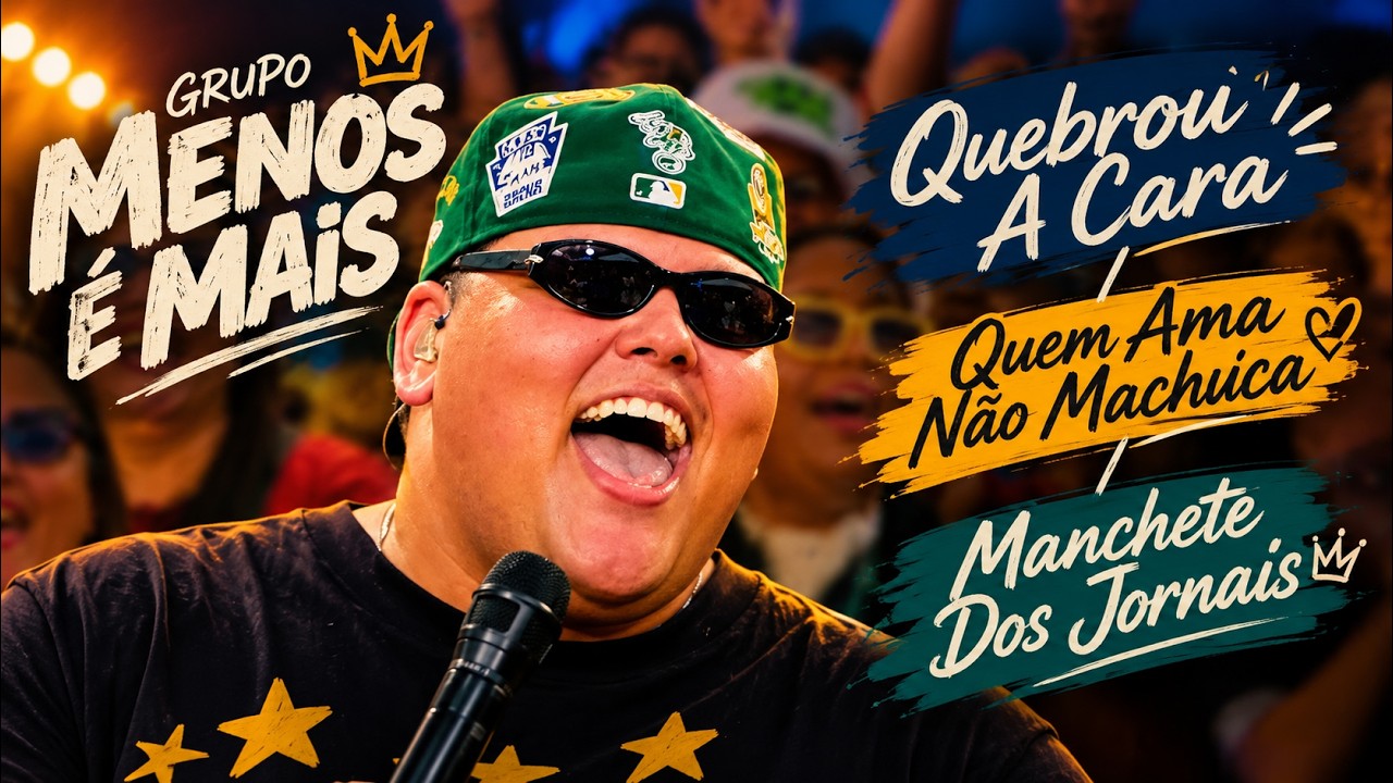 Grupo Menos é Mais - Quebrou A Cara / Quem Ama Não Machuca / Manchete Dos Jornais (Letra/Lyrics)