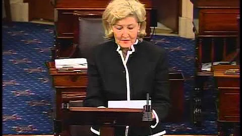 Sen. Hutchison speaking on Senate floor during cybersecurity debate