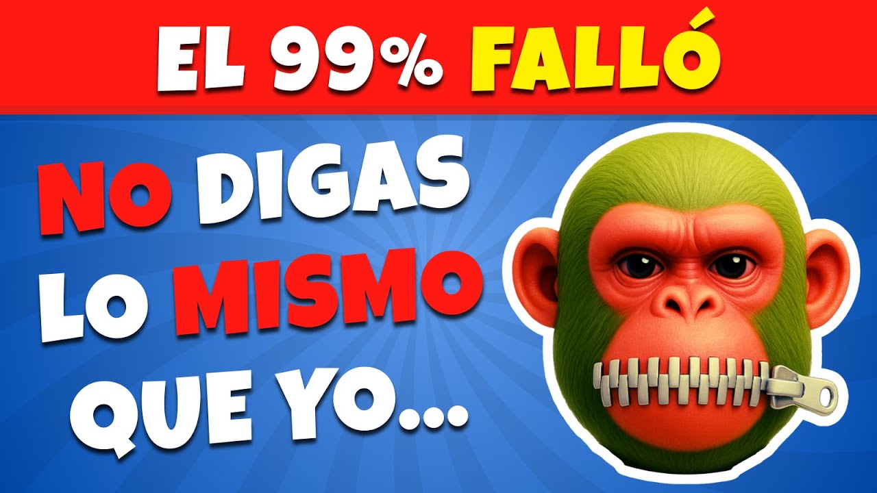 No Repitas Lo Que Yo Digo 😈 66 Preguntas | Solo el 5% Llega al Final 📢