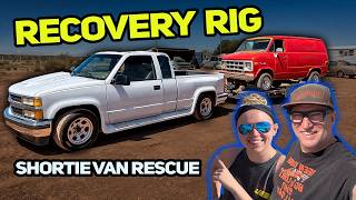 Saving a Junkyard Shortie Van with Our New Tow Rig?!