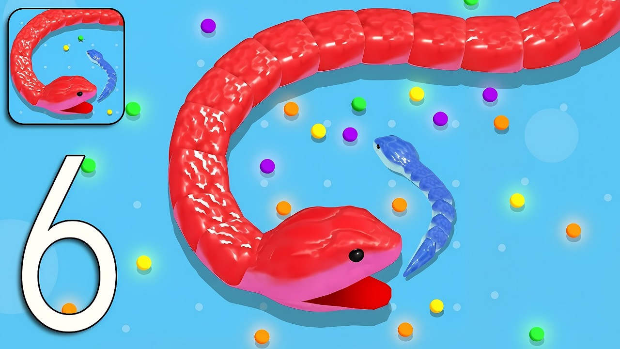 Snake Clash - Gameplay Walkthrough Part 6 Tutorial NEW Mobile Game (Android, iOS)