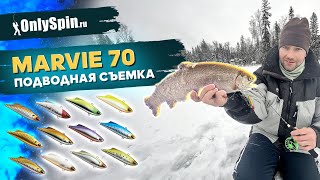 РЕАКЦИЯ РЫБЫ на виб MARVIE 70. Подводная съемка. Рыбалка с #OnlySpin