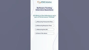 Software Testing Interview Questions with Answers for Fresher | STAD Solution