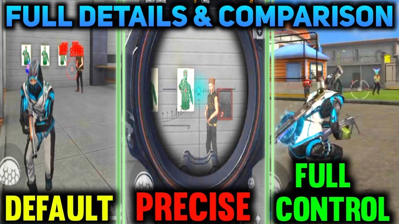 "DEFAULT VS PRECISE ON SCOPE VS FULL CONTROL" WHICH ONE IS BEST || FULL DETAILS & COMPARISON