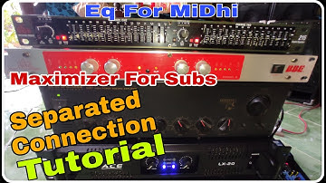 Mixer to Equalizer and Maximizer Connection