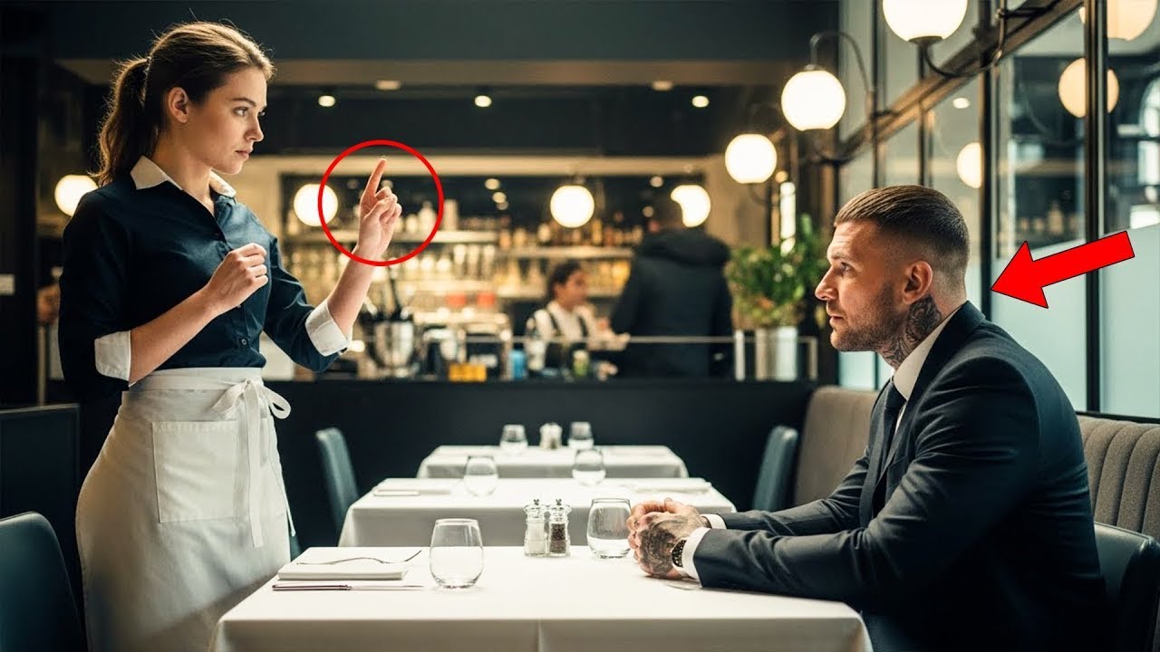 Garson Kız Mafya Babasına Gizli Bir İşaret Verdi. Adamın Bir Sonraki Hareketi Herkesi Şok Etti