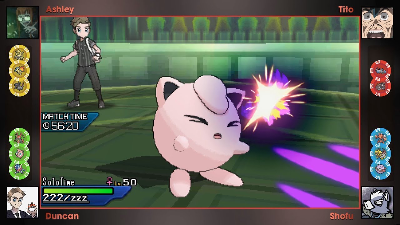 Pokemon USUM Wi-Fi Battle: Roulette Free For All w/ Duncan, Tito & Ashley