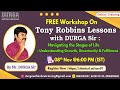 Tony Robbins Lessons with DURGA Sir (FREE Workshop) Online Training @ DURGASOFT
