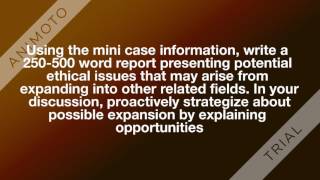 FIN 650 Mini Case in Financial Management