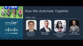 How we automate together, Cisco Partners in the DevNet Zone at Cisco Live Europe.