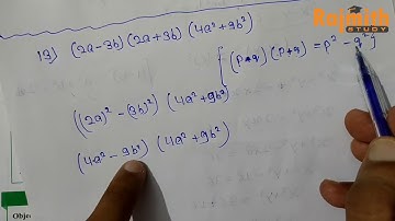 Algebraic Expressions and Identities Exercise 5.6 Q11toQ17 Class 8 StartUp Mathematics Rajmith study