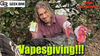 A Cranberry Vape for Thanksgiving and Turkey LIVE ACTION!