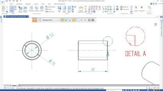 How to produce an engineering drawing, add dimensions and fill title block