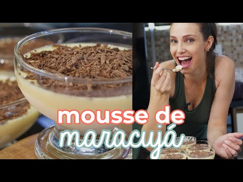 MOUSSE DE MARACUJÁ com apenas 3 INGREDIENTES