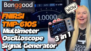 Banggood FNIRSI TMP-610S 3-in-1 Multimeter Oscilloscope - Very Impressive Performance!