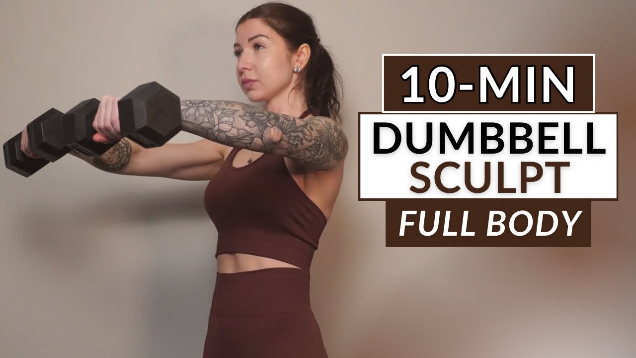 10-Minute Full Body Dumbbell Workout | Strength & Tone (No Jumping ...