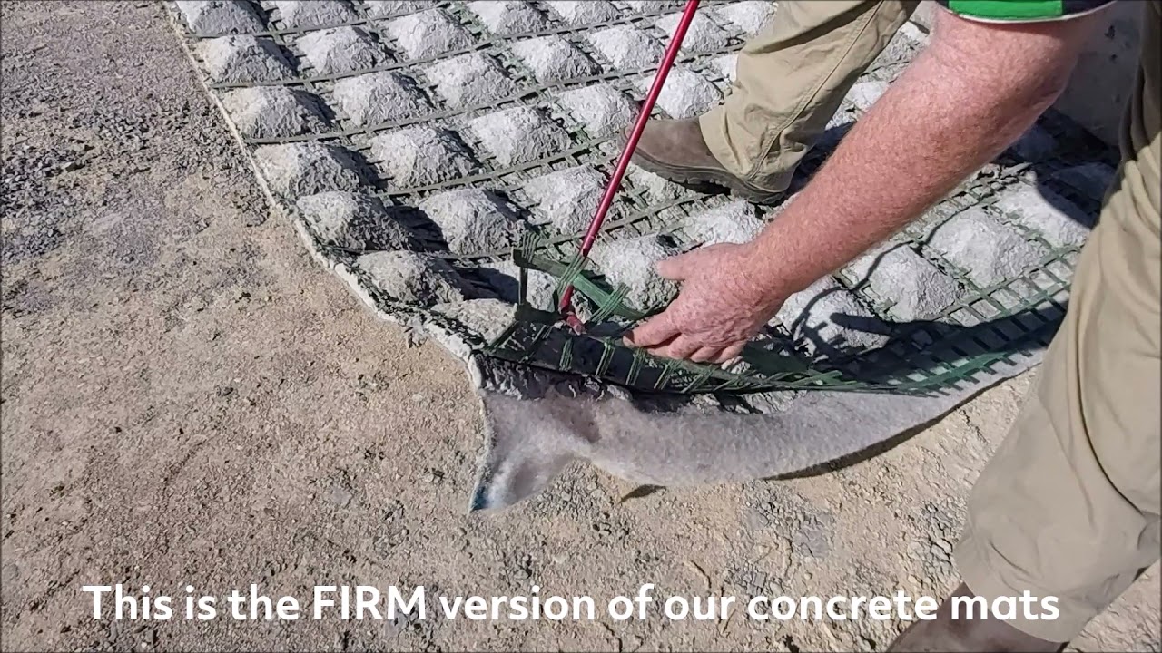 ACM Video that explains what the Firm uncracked erosion of Concrete Mat is.
