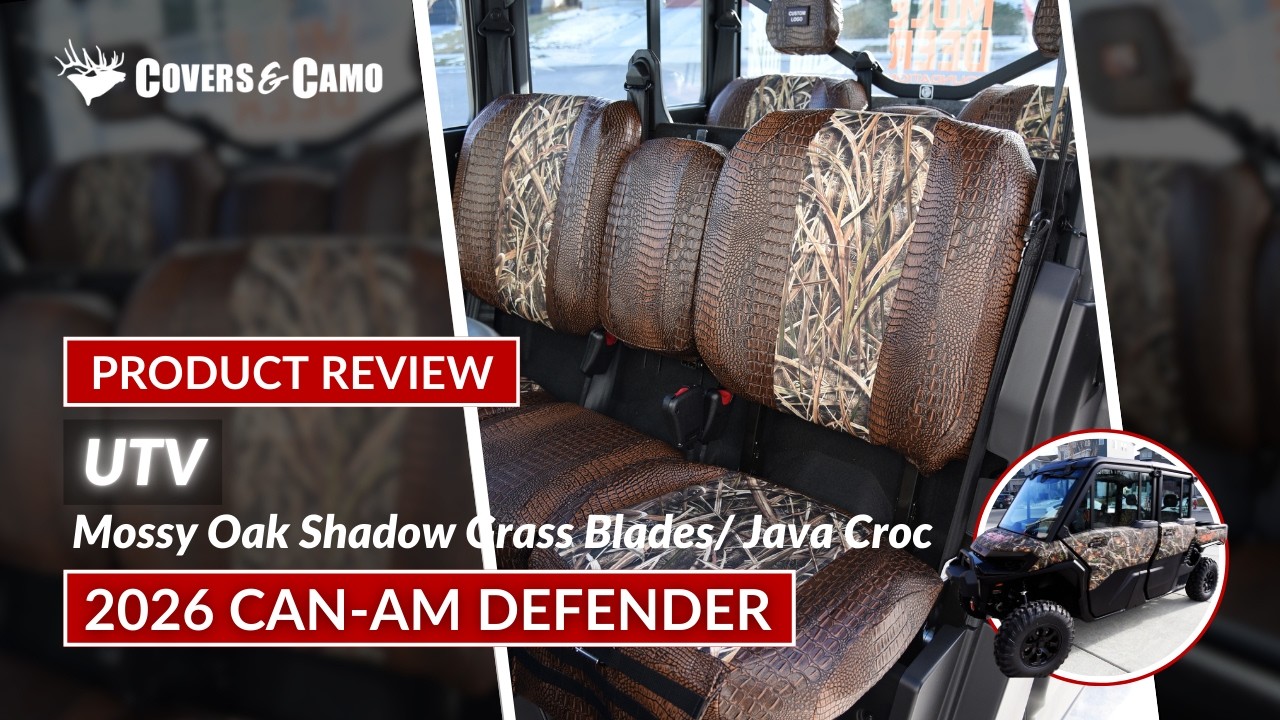 UTV Seat Covers | 2026 Can-Am Defender | Mossy Oak Shadow Grass Blades ...